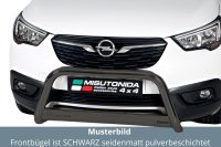 Frontbügel Edelstahl schwarz für Opel Crossland...