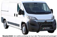 Frontbügel Edelstahl schwarz für Citroen Jumper 2014 - 63mm Maxi & Camper