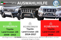 Frontbügel Edelstahl für Toyota Land Cruiser 150 J15 ab 2018 Ø76mm mit Gutachten