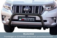 Frontbügel schwarz Edelstahl für Toyota Land Cruiser J15 150 ab 2018 76mm Bullbar