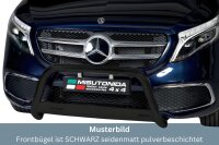 Frontbügel Edelstahl schwarz für Mercedes V...