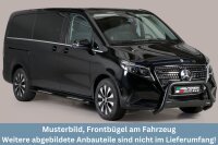 Frontbügel Edelstahl schwarz für Mercedes V Klasse W447 Bj. 2020 - Ø63mm mit EG Genehmigung