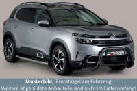 Frontbügel Edelstahl schwarz für Citroen C5 Aircross 2019- 76mm Rammschutz