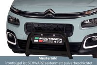 Frontbügel Edelstahl schwarz für Citroen Berlingo 2018- 63mm Rammschutz