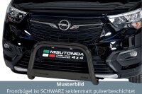 Frontbügel Edelstahl schwarz für Opel Combo E...