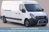 Frontbügel Edelstahl für Opel MOVANO B Facelift 2020 - 2022 63mm ABE Frontschutzbügel Bullbar