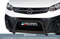 Frontbügel Edelstahl schwarz für Opel Vivaro...