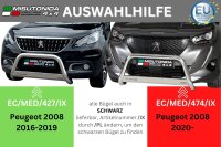 Frontbügel Edelstahl für Peugeot 2008 ab 2020- 63mm Frontschutzbügel