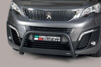 Frontbügel Edelstahl schwarz für Peugeot Expert Traveller ab 2016 63mm Frontschutzbügel