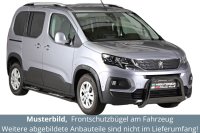 Frontbügel Edelstahl schwarz für Peugeot Rifter 2018 - 63mm Frontschutzbügel