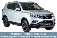 Frontbügel Edelstahl schwarz für Ssangyong Rexton & Musso 2018 - 63mm EG-Gutachten