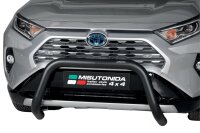 Frontbügel Edelstahl schwarz für Toyota Rav 4 inkl Hybrid 2019- 76mm Bullbar