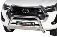 Frontbügel Edelstahl für Toyota Hilux 2021 - 63mm Frontschutzbügel Bullbar