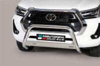 Frontbügel Edelstahl für Toyota Hilux 2021 - 63mm Frontschutzbügel Bullbar