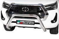 Frontbügel Edelstahl für Toyota Hilux 2021 - 76mm Frontschutzbügel Bullbar