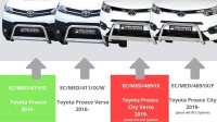 Frontbügel Edelstahl für Toyota Proace Verso 2016- 63mm Frontschutzbügel