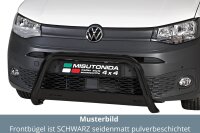 Frontbügel Edelstahl schwarz für VW Caddy ab 2021 63mm Bullbar Frontschutzbügel