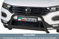 Frontbügel Edelstahl schwarz für VW T-ROC 2017...