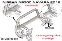 Anbausatz für Frontbügel für Nissan NP300...