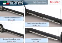 Trittbretter Schwellerrohre für BMW X3 X83 2003> Edelstahl Ø50mm