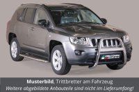 Trittbretter Schwellerrohre für JEEP Compass PK 2011> Edelstahl Ø50mm