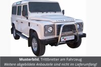 Trittbretter Schwellerrohre für LAND ROVER Defender LD 110 Edelstahl Ø50mm