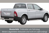 Trittbretter Schwellerrohre für SSANGYONG Actyon Sports QJ Edelstahl Ø50mm