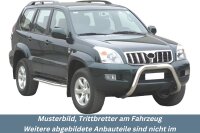 Trittbretter Schwellerrohre für TOYOTA Land Cruiser KDJ 120 5-türer Edelstahl Ø50mm