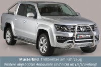 Trittbretter Schwellerrohre für VOLKSWAGEN Amarok 2H 2010> Edelstahl Ø50mm