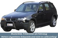 Trittbretter SCHWARZ für BMW X3 X83 2003> Edelstahl Ø50mm mit TÜV