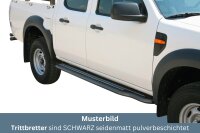 Trittbretter SCHWARZ für FORD Ranger Doppelkabine...