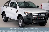 Trittbretter SCHWARZ für FORD Ranger Super Cab 2AB...