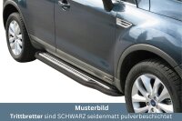 Trittbretter SCHWARZ für FORD Kuga 2008-12 Edelstahl...