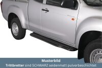 Trittbretter SCHWARZ für ISUZU D-Max Space Cab 2012...