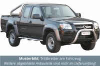 Trittbretter SCHWARZ für MAZDA BT50 Doppelkabine CD 2007> Edelstahl Ø50mm m.TÜV