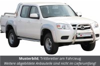 Trittbretter SCHWARZ für MAZDA BT50 Doppelkabine UN 2009-12 Edelstahl mit TÜV