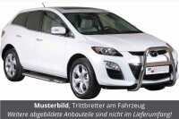 Trittbretter SCHWARZ für MAZDA CX7 ER 2010> Facelift Edelstahl Ø50mm mit TÜV