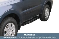 Trittbretter SCHWARZ für MITSUBISHI Pajero V80 3...