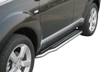 Trittbretter SCHWARZ für MITSUBISHI Outlander CWO 2007-09 Edelstahl mit TÜV