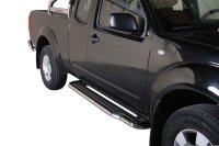 Trittbretter SCHWARZ für NISSAN Navara D40 King Cab...