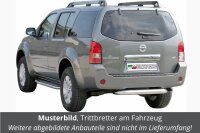 Trittbretter SCHWARZ für NISSAN Pathfinder R51 2005-11 Edelstahl Ø50mm mit TÜV