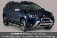 Trittbretter Schwellerrohre für DACIA Duster HM 2018 > Edelstahl Ø50mm mit TÜV