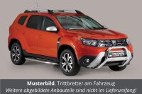 Trittbretter Schwellerrohre für DACIA Duster HM 2018 > Edelstahl Ø50mm mit TÜV