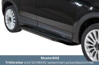 Trittbretter SCHWARZ für Fiat 500X Edelstahl...