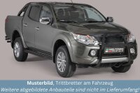 Trittbretter SCHWARZ für Fiat Fullback Doppelkabine...
