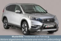 Trittbretter SCHWARZ für HONDA CR-V 2016-18 Edelstahl Ø50mm mit TÜV