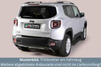 Trittbretter SCHWARZ für JEEP Renegade & Trailhawk Bj. 2014- Edelstahl mit TÜV