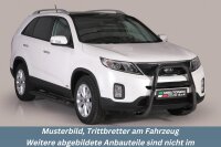 Trittbretter SCHWARZ für KIA Sorento XM Facelift Bj. 2012-14 Edelstahl mit TÜV