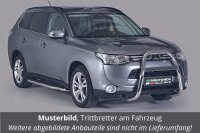 Trittbretter SCHWARZ für MITSUBISHI Outlander Bj.2013- Edelstahl Ø50mm mit TÜV