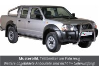 Trittbretter SCHWARZ für NISSAN Navara D22 Doppelkabine 2001-04 mit TÜV